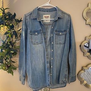 Women’s denim button up